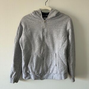 Gray Zip-Up Hoodie